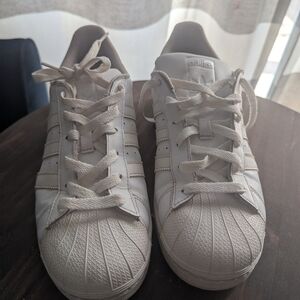 Adidas White Superstar Sneakers Iconic Shell Toe Design